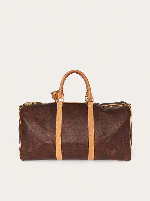 Etro Bordeaux Paisley Weekender Duffle Bag - Master