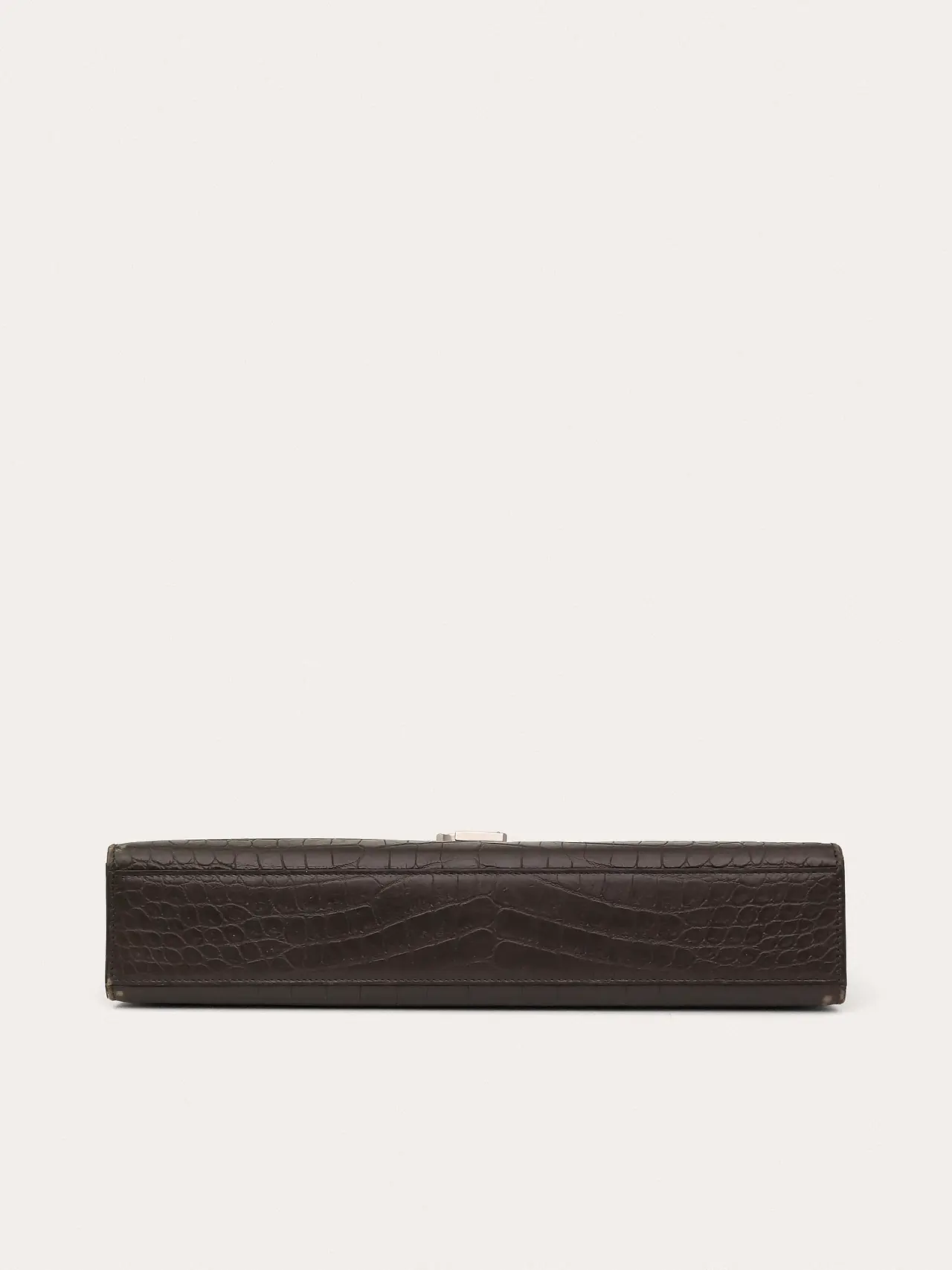 Envelope Crocodile Embossed Leather Bag - Master