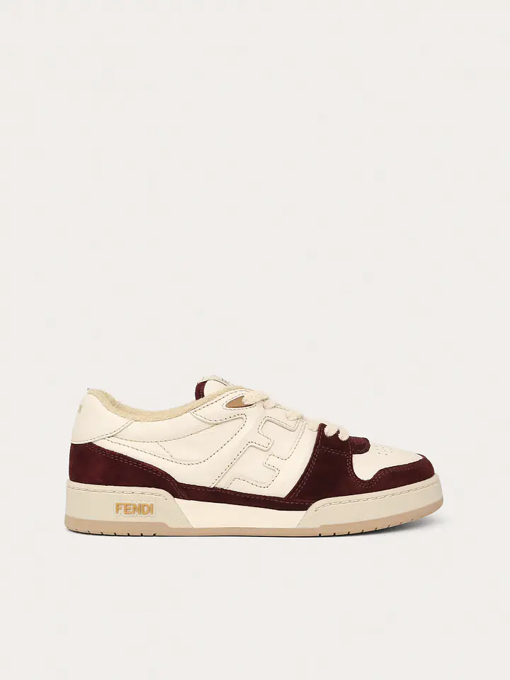 Fendi Match Trainers Suede Burgundy primary image