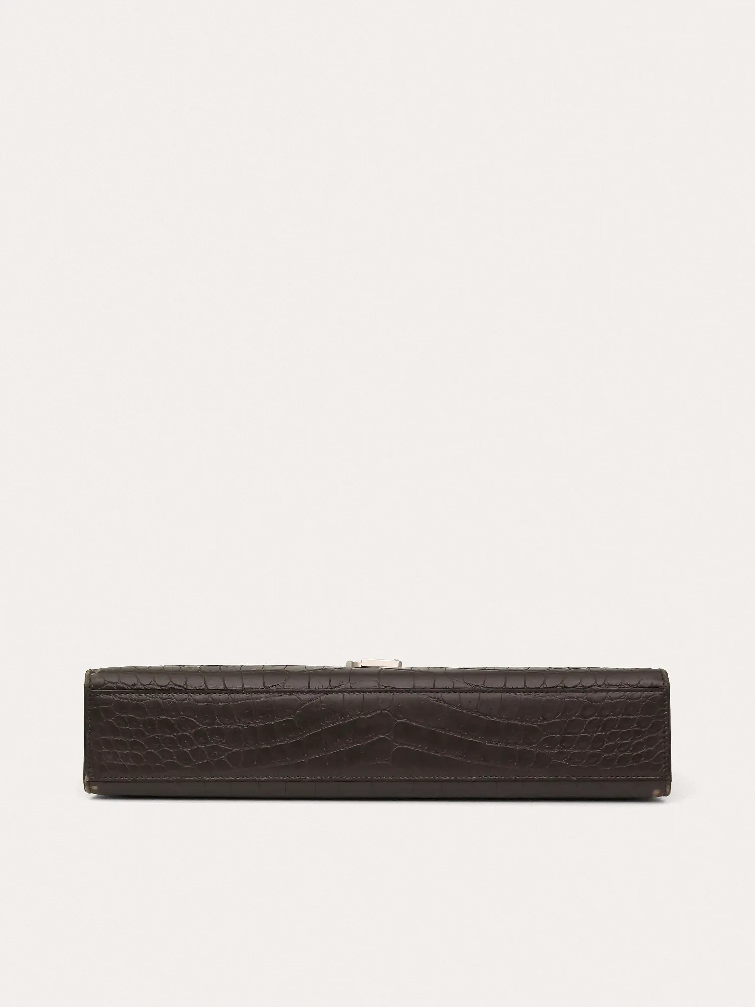 Envelope Crocodile Embossed Leather Bag - Master