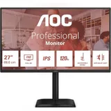 Монитор AOC 27" Q27E4U черный IPS LED 4ms 16:9 HDMI M/M матовая HAS Piv 1500:1 350cd 178гр/178гр 2560x1440 120Hz DP 2K USB 5.55кг