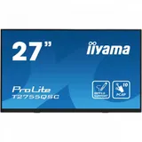Монитор Iiyama 27" ProLite T2755QSC-B1 черный IPS LED 5ms 16:9 HDMI M/M матовая 400cd 178гр/178гр 2560x1440 75Hz DP Quad HD 2K (1440p) USB Touch 5.8кг