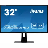 Монитор LCD 31.5'' [16:9] 3840x2160(UHD 4K) VA, nonGLARE, 300cd/m2, H178°/V178°, 3000:1, 80M:1, 1.07B, 3ms, DVI, 2xHDMI, DP, USB-Hub, Height adj, Tilt, Swivel, Speakers, Audio out, 3Y, Black