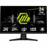 Монитор 23.8" MSI MAG 244F, Black, Rapid IPS, 1920x1080@200Hz, 300кд/м2, 1000:1, 0.5ms, HDMI, DP