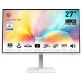 MSI Modern MD2712PW 27" 16:9 FHD(1920x1080) IPS Flat,1ms(MPRT),1000:1,100M:1,300nit,178/178,HDMI 1.4,USB-C,Speaker,Tilt,Swivel,Height,Pivot,VESA,100Hz,White(white cable),1y war-ty