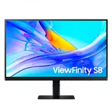 Samsung 27" ViewFinity S8 S27D804UAI IPS LED 16:9 3840x2160x60Hz 5ms 350cd 1000:1 178/178 1,07 млрд DP HDMI USB-C (90 Вт) USB3.0x3 Tilt Swiv HAS Pivot VESA Black