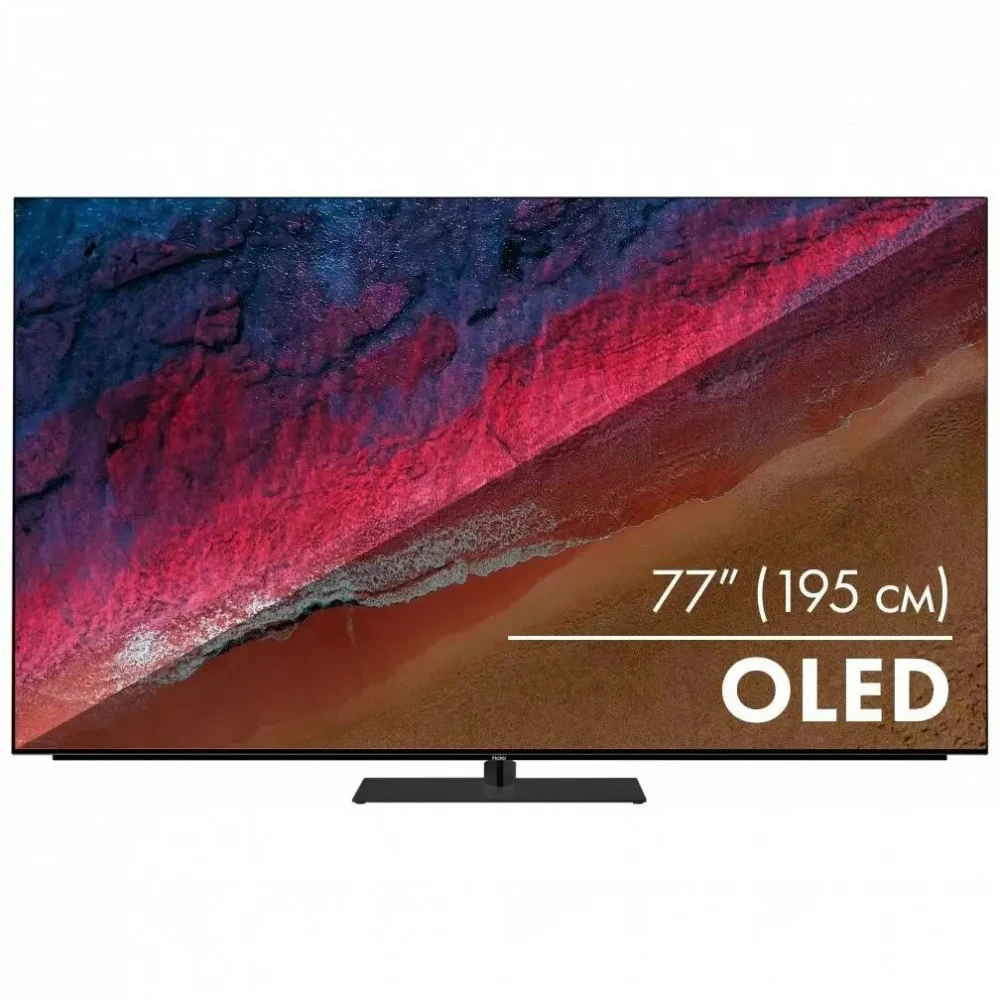 Телевизор OLED/ Телевизор OLED Haier 77" S9 Pro Frameless черный Ultra HD 4K 120Hz DVB-T DVB-T2 DVB-C DVB-S2 USB WiFi Smart TV