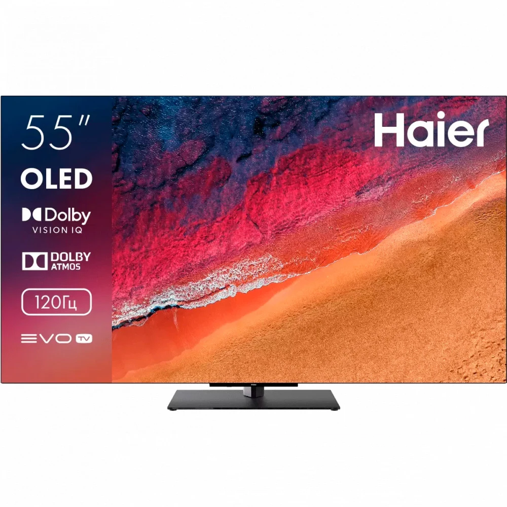 Телевизор OLED/ Телевизор OLED Haier 55" S9 Pro Frameless черный 4K Ultra HD 120Hz DVB-T DVB-T2 DVB-C DVB-S2 USB WiFi Smart TV