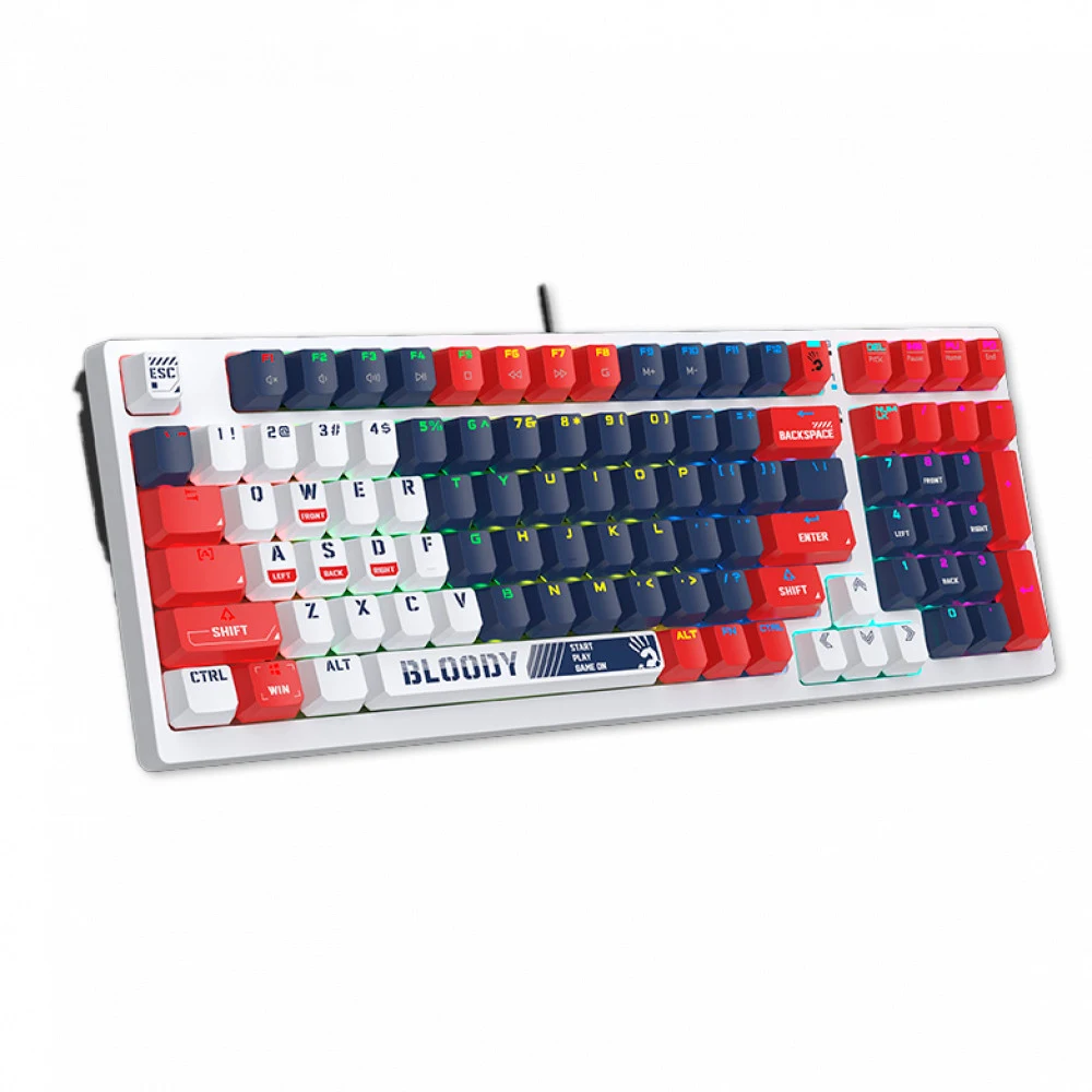 Клавиатура игровая Bloody S98-Navy &lt USB, механическая, 1,8м&gt
