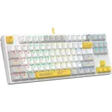 Клавиатура A4Tech S87 Energy механическая белый USB for gamer LED (S87 USB ENERGY WHITE) кабель 1.8м