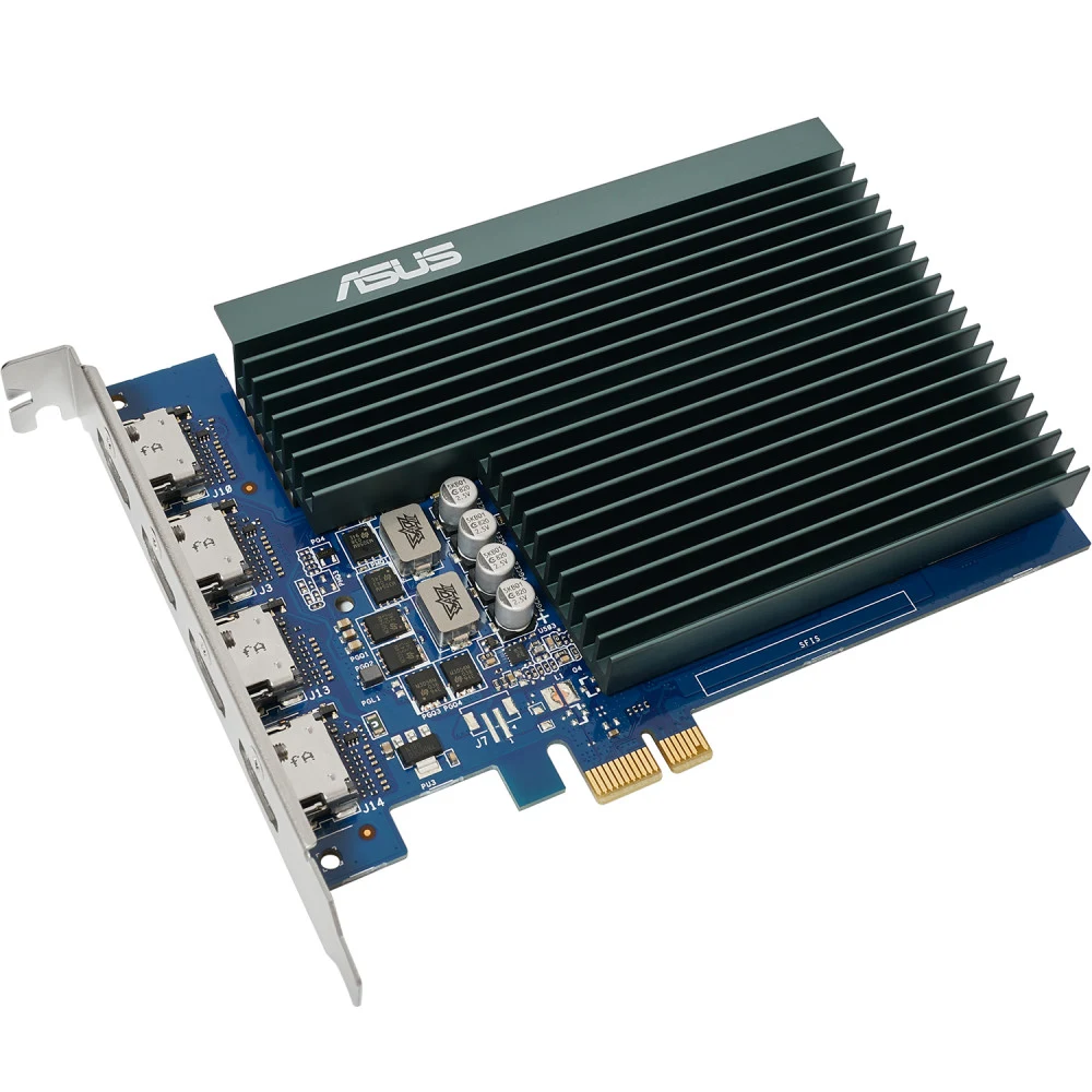 Видеокарта ASUS PCI-E GT730-4H-SL-2GD5 NVIDIA GeForce GT 730 2Gb 64bit GDDR5 902/5010 HDMIx4 HDCP Ret [GT730-4H-SL-2GD5]