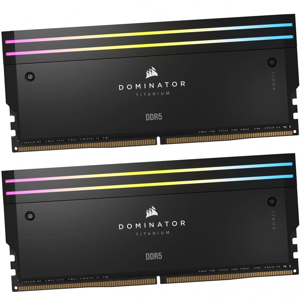 DDR-5 DIMM 32GB/7000MHz Corsair Dominator Titanium RGB, 2x16GB Kit, CL34-42-42-96, 1.45V, Black, BOX