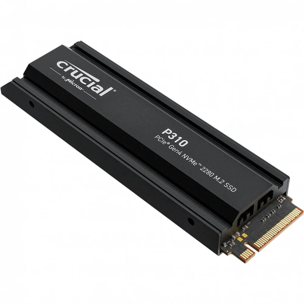 Твердотельный накопитель SSD Crucial P310 1TB PCIe Gen4 NVMe 2280 M.2 SSD with heatsink CT1000P310SSD5