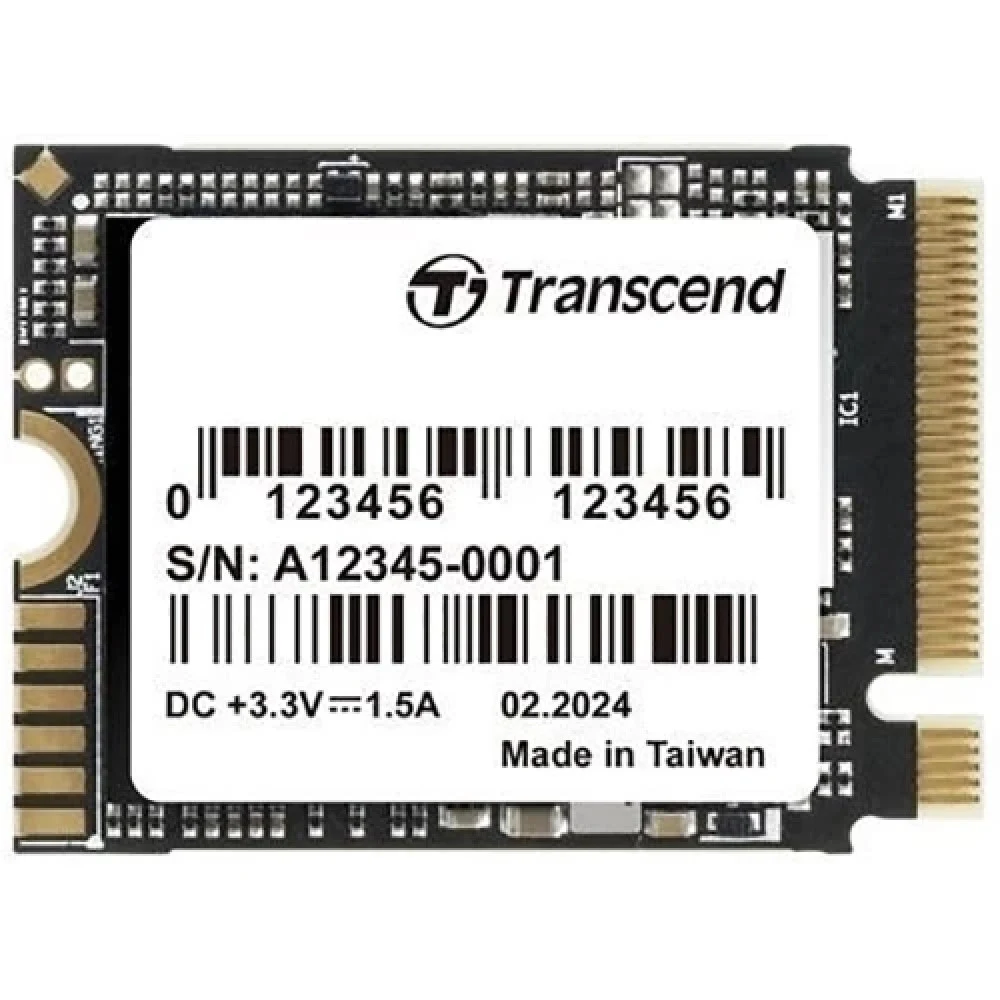 Твердотельный накопитель/ Transcend SSD MTE310S, 512GB, M.2(22x30mm), NVMe, PCIe 4x4 , 3D TLC, R/W 3300/1700 MB/s, IOPs 330 000/690 000, TBW 300, DWPD 0.33, DRAM-less (5 лет)