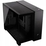 Корпус без блока питания/ Case Corsair 2500X Airflow, Midi-Tower, TG, no fan, 2xUSB-A 3.2, 1xUSB 3.2 Type-C, mATX, mITX Black