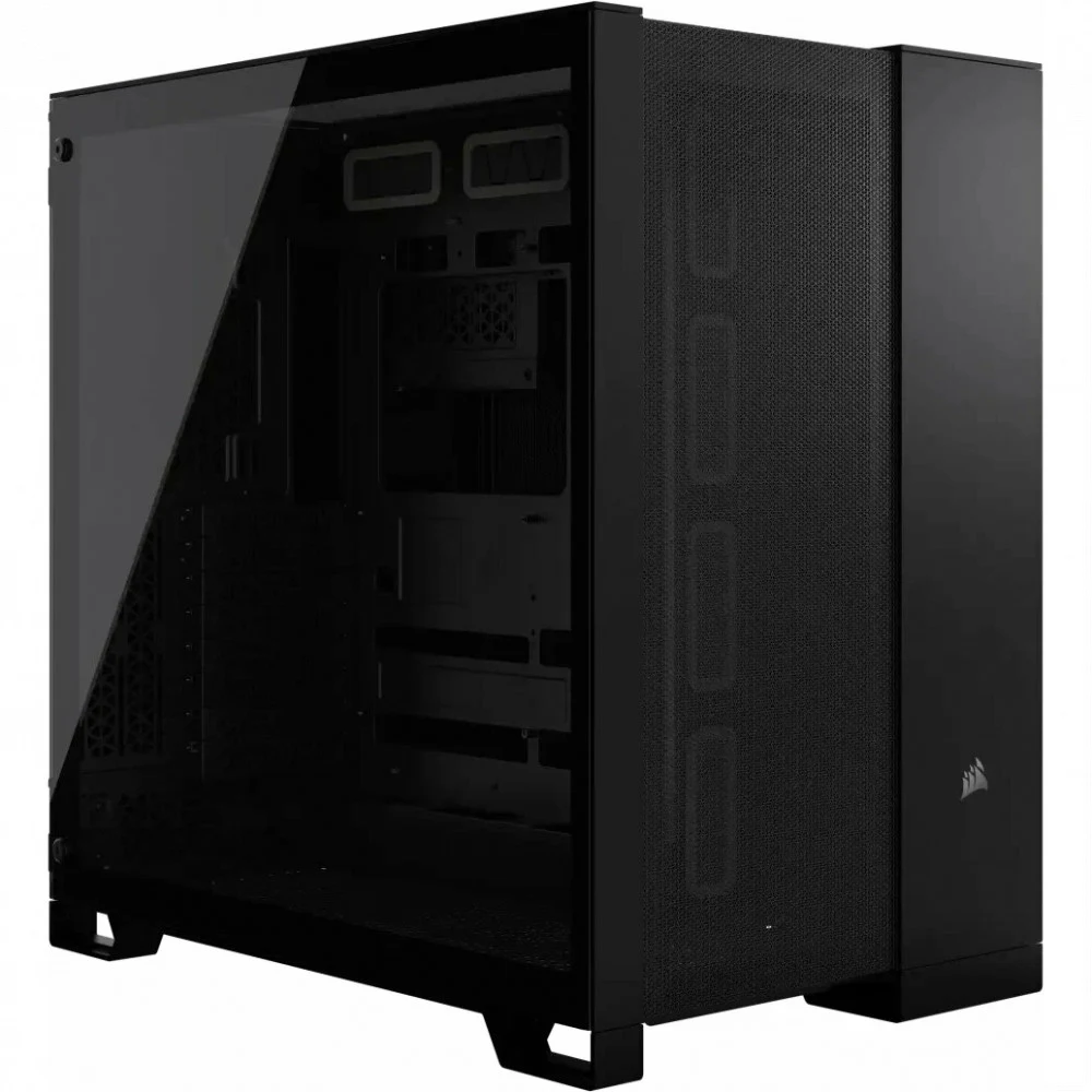 Корпус без блока питания/ Case Corsair 6500D Airflow, Midi-Tower, TG, no fan, 4xUSB-A 3.2, 1xUSB 3.2 Type-C, E-ATX, ATX, mATX, mITX Black