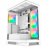 Корпус ПК без блока питания/ Case SAMA V50 White, Midi-Tower, TG, 4x120mm ARGB, 2xUSB 3.0 + 1xUSB 3.1 Type-C, ATX, mATX, mITX White