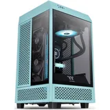 Компьютерный корпус, Thermaltake, The Tower 100 Turquoise, CA-1R3-00SBWN-00, SPCC, Tempered Glass*3, Mini-ITX, USB 3.2 (Gen 2) Type-C x 1, USB 3.0 x 2, 1 х 120 мм (верхн.панель), 1 х 120 мм (задн.па