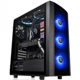 Компьютерный корпус, Thermaltake, Versa J25 TG RGB, CA-1L8-00M1WN-01, SPCC, Tempered Glass*1, 120mm RGB Fans*3+120mm Standard Fan*1, MB Sync, ATX/Micro ATX/Mini-ITX, USB 3.0x2, HD Audiox1, Высота пр