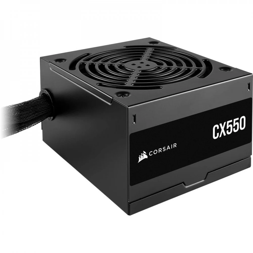 Блоки питания/ Power Supply Corsair CX550, Model RPS0127, 550W 80+ Bronze (ATX, 2.31, Non-modular, 1x24(20+4)pin, 1xCPU 8(4+4)pin, 2xPCIe*2 8(6+2)pin, 3xSATA3, 2xMOLEX4pin, Active, 120x120mm, 150x12