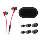 Наушники с микрофоном, HyperX, 70N24AA, Cloud Earbuds II Red, Микрофон, Пульт управления треками, звонками и громкостью, Динамики 14,3 мм с неодимовыми магнитами, 3.5 Mini Jack, Чехол, Красный