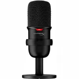 Микрофон, HyperX, 4P5P8AA, HMIS1X-XX-BK/G, SoloCast, конденсаторный, 48кГц/16 бит, 20Гц-20кГц, -6дБ, USB, 429.9 гр, черный