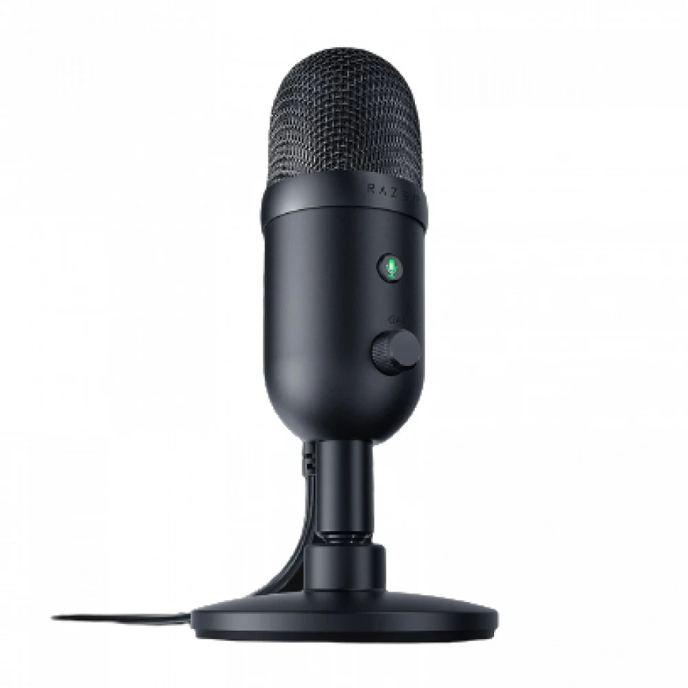 Микрофон, Razer, Seiren V2 X, RZ19-04050100-R3M1, Конденсаторный микрофон 25 мм, Суперкардиоидная диаграмма направленности, частота дискретизации: 96 кГц, от 20 Гц до 20 кГц, USB-кабель длиной 1,8 м