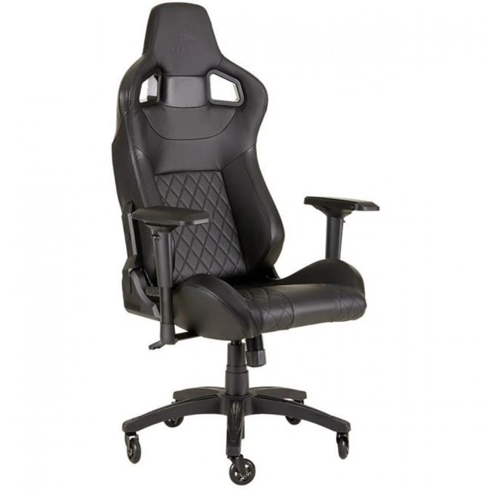 Кресло геймерское Corsair T1 RACE 2023, регулировка высоты, подлокотник, 120 кг, Black