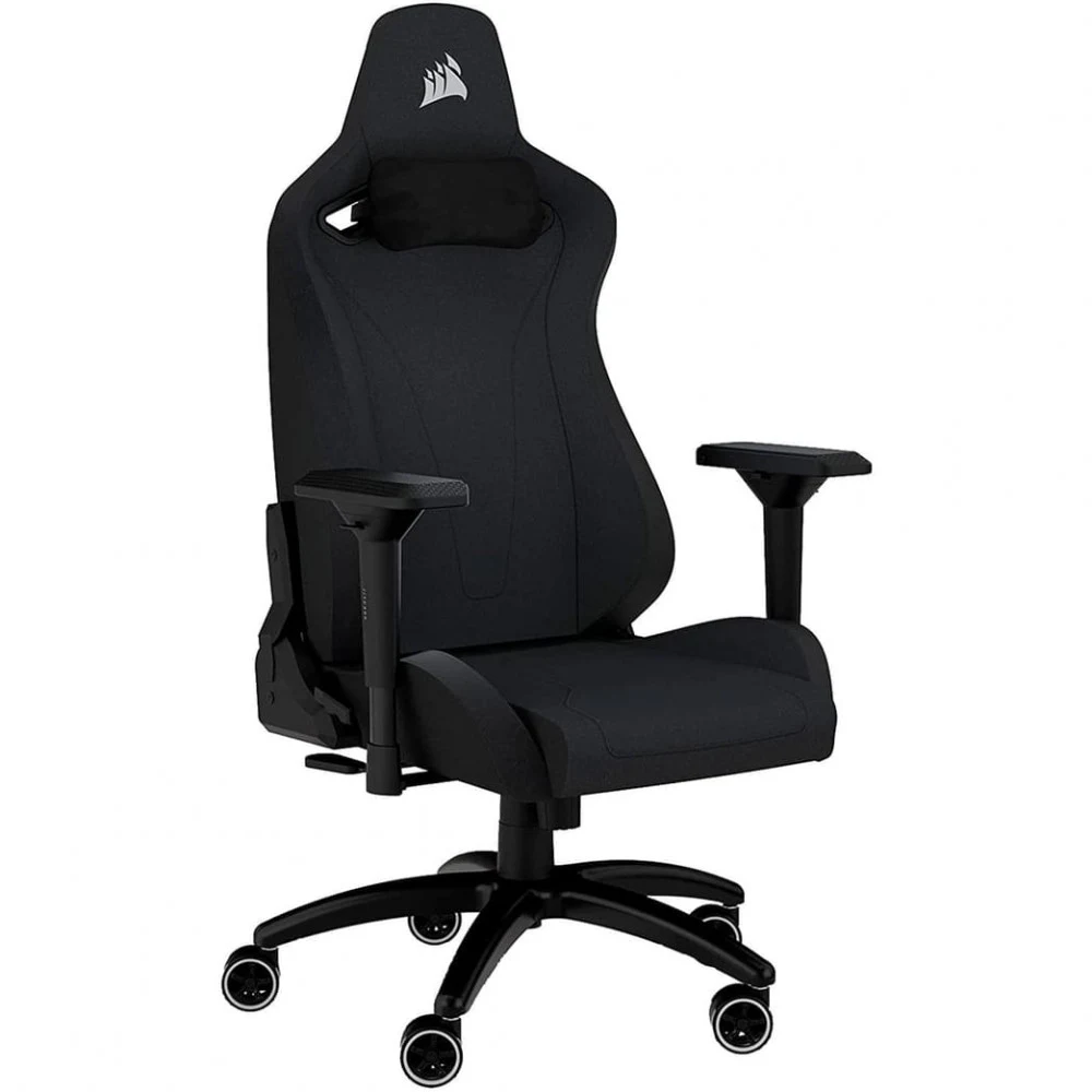 Кресло геймерское Corsair TC200, Soft Fabric, регулировка высоты, подлокотник, 121 кг, Black