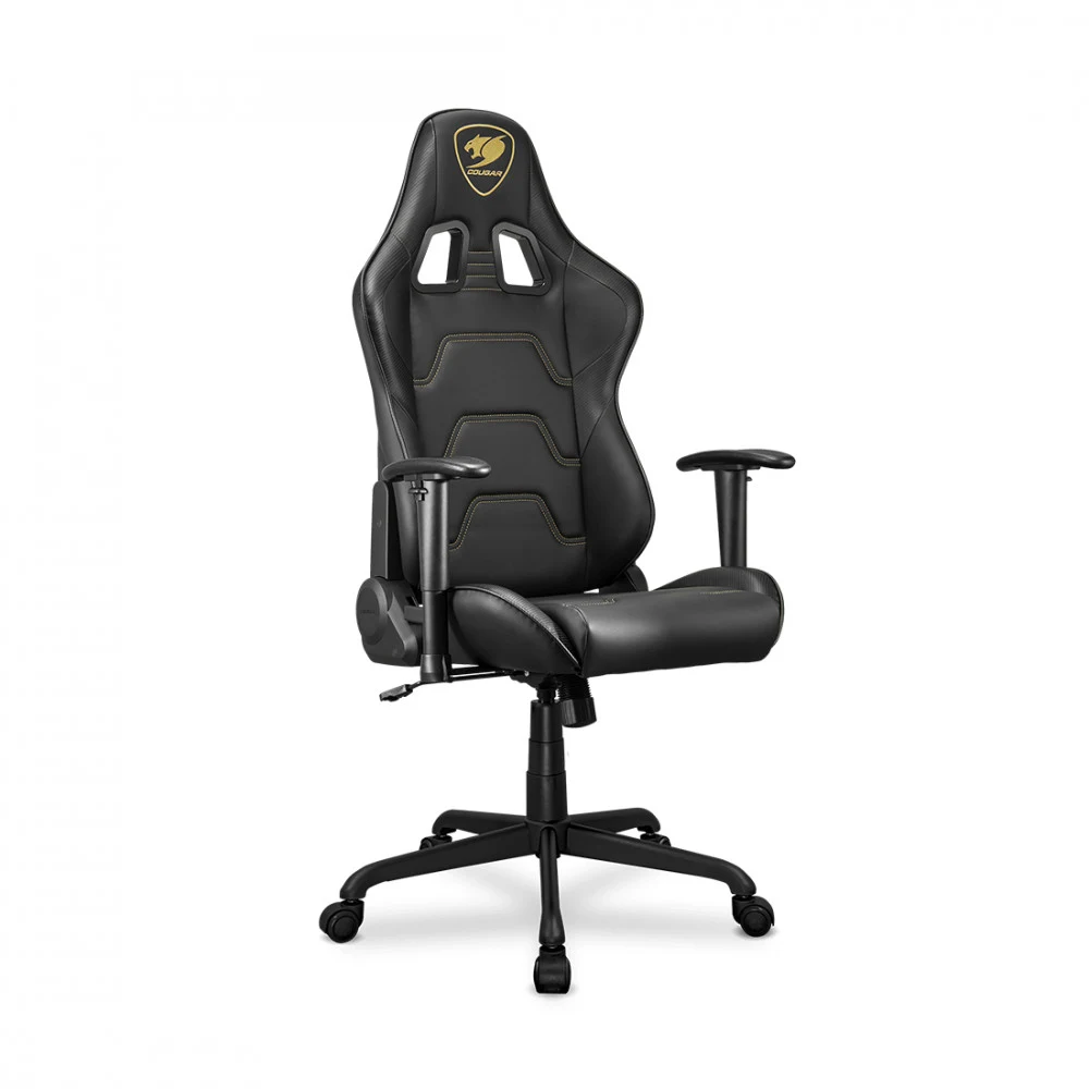 Игровое компьютерное кресло, Cougar, Armor Elite Royal, Искусственная кожа PU AIR, (Ш)54,5*(Г)49*(В)126(133) см, Чёрно-Золотой