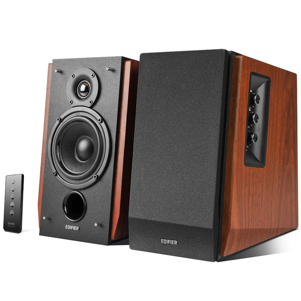 Акустическая система Bluetooth Edifier R1700BT Brown &lt 2.0,RMS 66Вт, 60Гц-20кГц, BT, Dual RCA, Пульт&gt