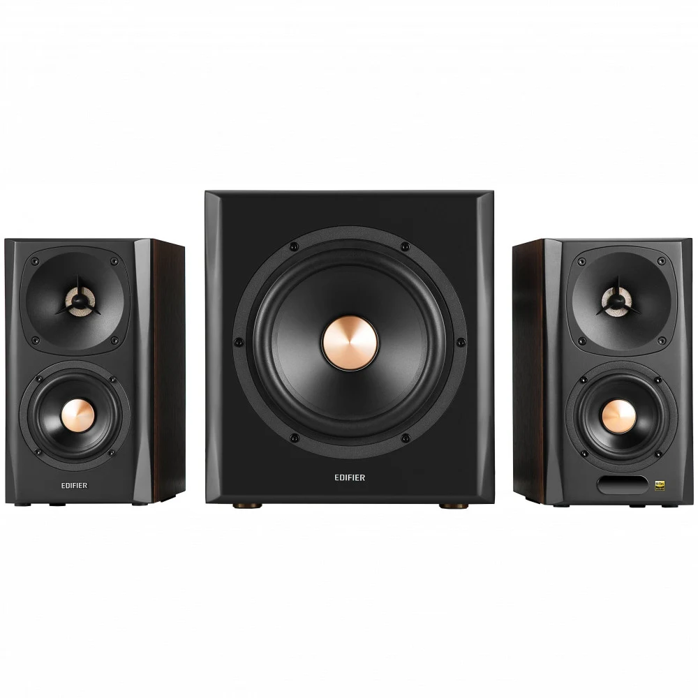Акустическая система Bluetooth Edifier S360DB Brown &lt 2.1, RMS 155ВТ, PC/AUX/OPT/COX/BT, Пульт&gt