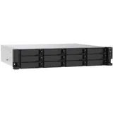 SMB QNAP TS-1273AU-RP-8G NAS 12 HDD trays, 2x 2.5 GbE, rackmount, 2 PSU. 4-core AMD V1500B 2,2 GHz , RAM 8 GB (8 GB UDIMM DDR4 (1 x 8 GB) up to 32 GB (2 x 16 GB)). W/o rail kit RAIL-B02