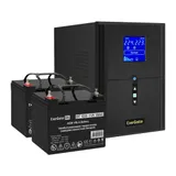 Комплект ИБП EX295989RUS + батарея 33Aч EX282974RUS 2шт (инвертор, синус, для котла) ExeGate SineTower SZ-2000.LCD.AVR.3SH.1C13.USB <2000VA/1600W, чистый синусоида, LCD дисплей, AVR, 3*Schuko+1*C13,