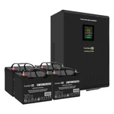Комплект ИБП EX296005RUS + батарея 33Aч EX282974RUS 4шт (инвертор, синус, для котла, настенный) ExeGate FineSine SX-7000.LCD.AVR.2SH.T <7000VA/5000W, чистая синусоида, цветной LCD-дисплей, AVR, 2*Sc