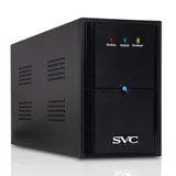 Источник бесперебойного питания, SVC, V-2000-L, Мощность 2000ВА/1200Вт, Диапазон работы AVR: 175-275В, Бат.: 12В/9Ач*2шт., 2 вых.: Shuko CEE7, Чёрный