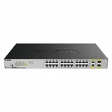 D-Link коммутатор с 24 POE портами 10/100/1000Base-T, 2 комбо-портами 100/1000Base-T/SFP