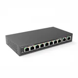 Ruijie Reyee 8-Port 100Mbps + 2 Uplink Port 1000Mbps, 8 of the ports support PoE/PoE+ power supply. Max PoE power budget is 110W, unmanaged switch, desktop