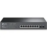 Коммутатор PoE+ Smart GbE 8-портовый Tp-Link SG2210MP JetStream™ 8 портов GbE 802.3af/at (max 30W на порт), 2 гигабитных SFP-слота, коммутационная матрица 20 Гбит/с, бюджет мощности PoE 150W, интегр