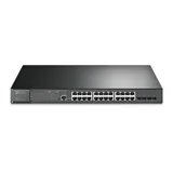 TL-SG3428MP JetStream 28-портовый гигабитный управляемый коммутатор уровня 2+ с 24 портами PoE+, бюджет PoE: до 384 Вт, поддержка SDN, управление питанием PoE, множество функций L2/L2+, установка в