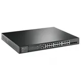 TP-Link TL-SG3428XMP JetStream 24-Port Gigabit and 4-Port 10GE SFP+ L2+ Managed Switch with 24-Port PoE+, RJ45/Micro-USB Console Port, 802.3at/af,384 W PoE Power,1U 19-inch Rack-mountable,Integratio