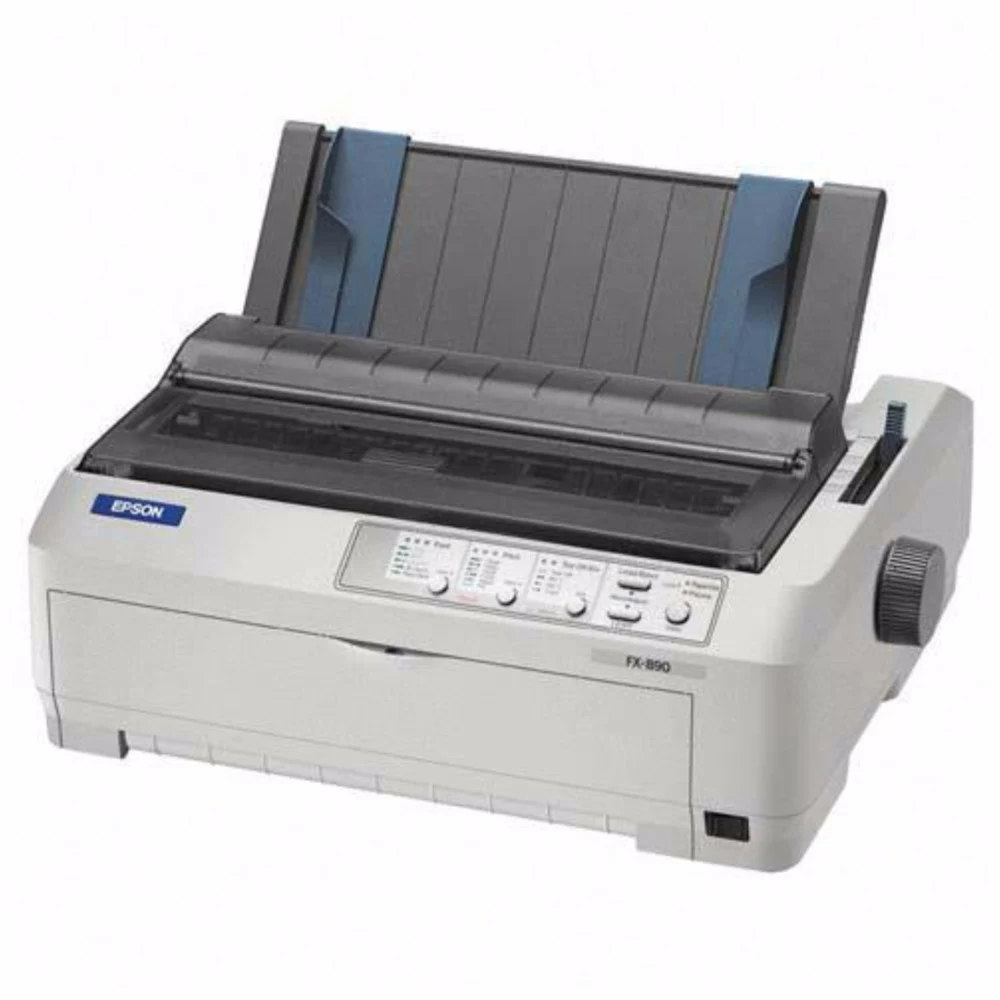 Epson FX-890II.[C11CF37401] Формат А4, скорость печати до 738 зн./сек., 9 х 2 игольный (80 колонок), максимальное количество копий 6 (1+5), интерфейс USB, LPT, COM