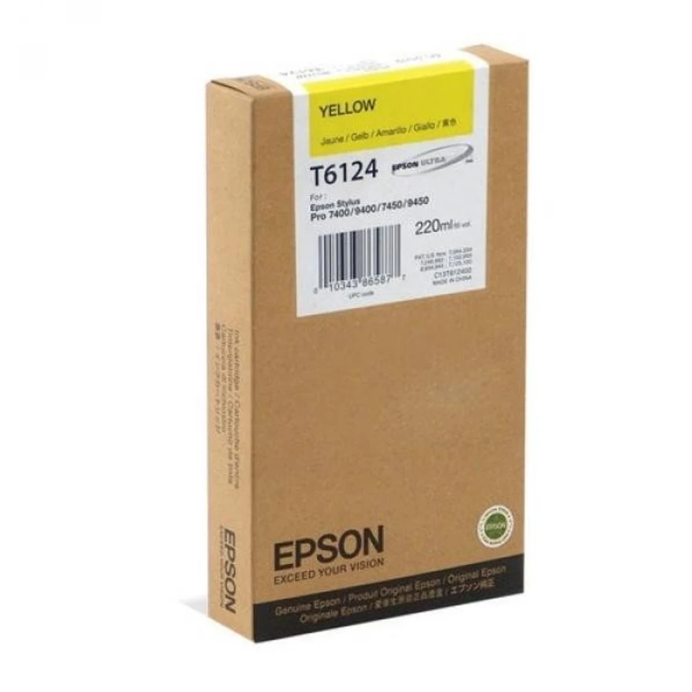 C13T612400 - Картридж желтый Epson Stylus Pro 7450/9450 (220 мл)