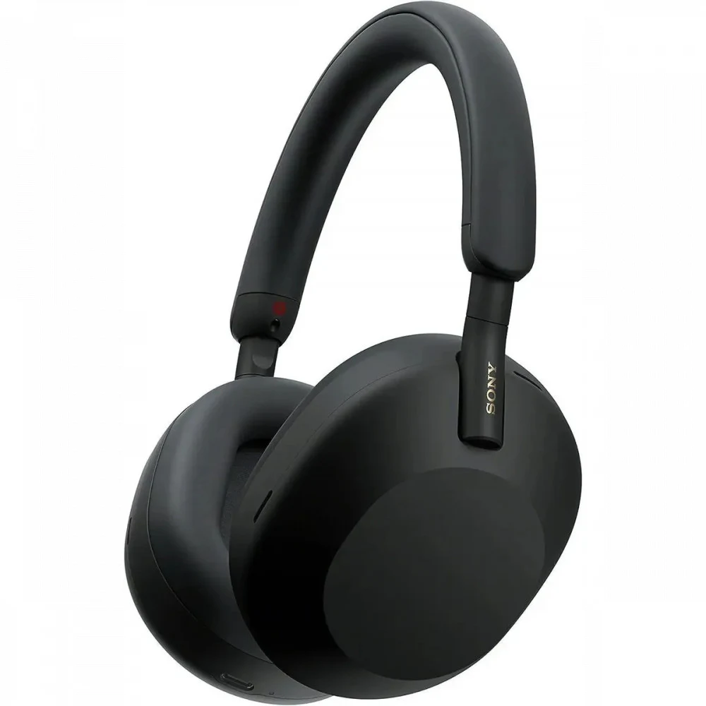Гарнитура мониторные Sony WH-1000XM5 1.2м черный беспроводные bluetooth оголовье (WH-1000XM5/B)