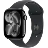 Apple Watch Series 11 GPS 42mm Jet Black Aluminium Case with Black Sport Band - S/M,Model A3331