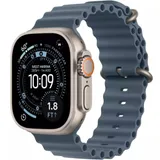 Apple Watch Ultra 3 GPS + Cellular 49mm Natural Titanium Case with Anchor Blue Ocean Band,Model A3281