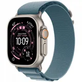 Apple Watch Ultra 3 GPS + Cellular 49mm Natural Titanium Case with Light Blue Alpine Loop - Medium,Model A3281