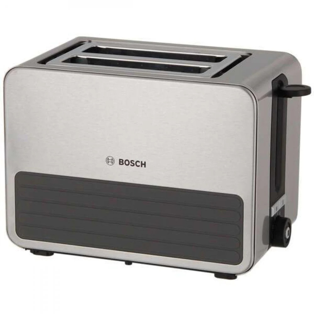 Тостер Bosch TAT7S25 Тостер, 2 отделения, цвет стальной/черный