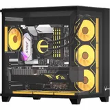 Компьютерный корпус, Formula V, Crystal Z9 Floe Black, ATX/micro ATX, USB Type C/2*3.0, HD-Audio, Кулер 7*120мм Floe ARPW, Высота процессорного кулера до 165мм, Длина VGA до 410мм, 2*3.5"/1*2.5", То