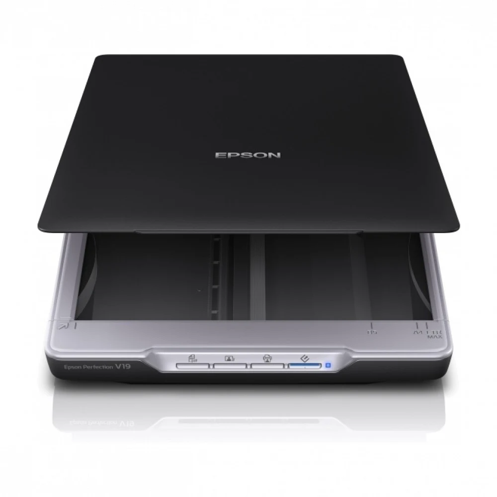 Epson Perfection V19 Сканер, Планшетный A4, 4800х4800 dpi, 18 стр/мин, ADF, USB 2.0 , ( B11B231401 / B1113231503)